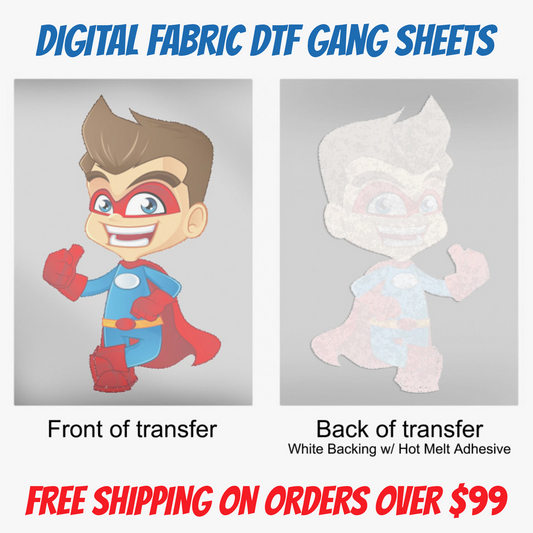 Digital Fabric Transfer Film Gang Sheets
